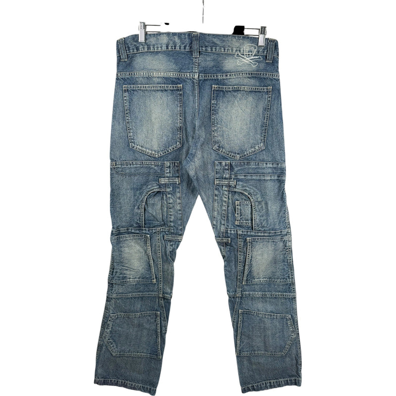 Vintage Cargo Skinny Denim Jeans 44