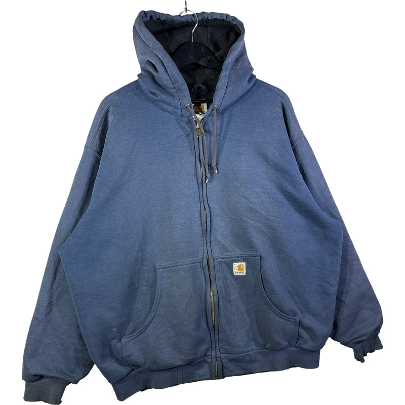 Vintage Carhartt Full Zip Drawstring Jacket Hoodie