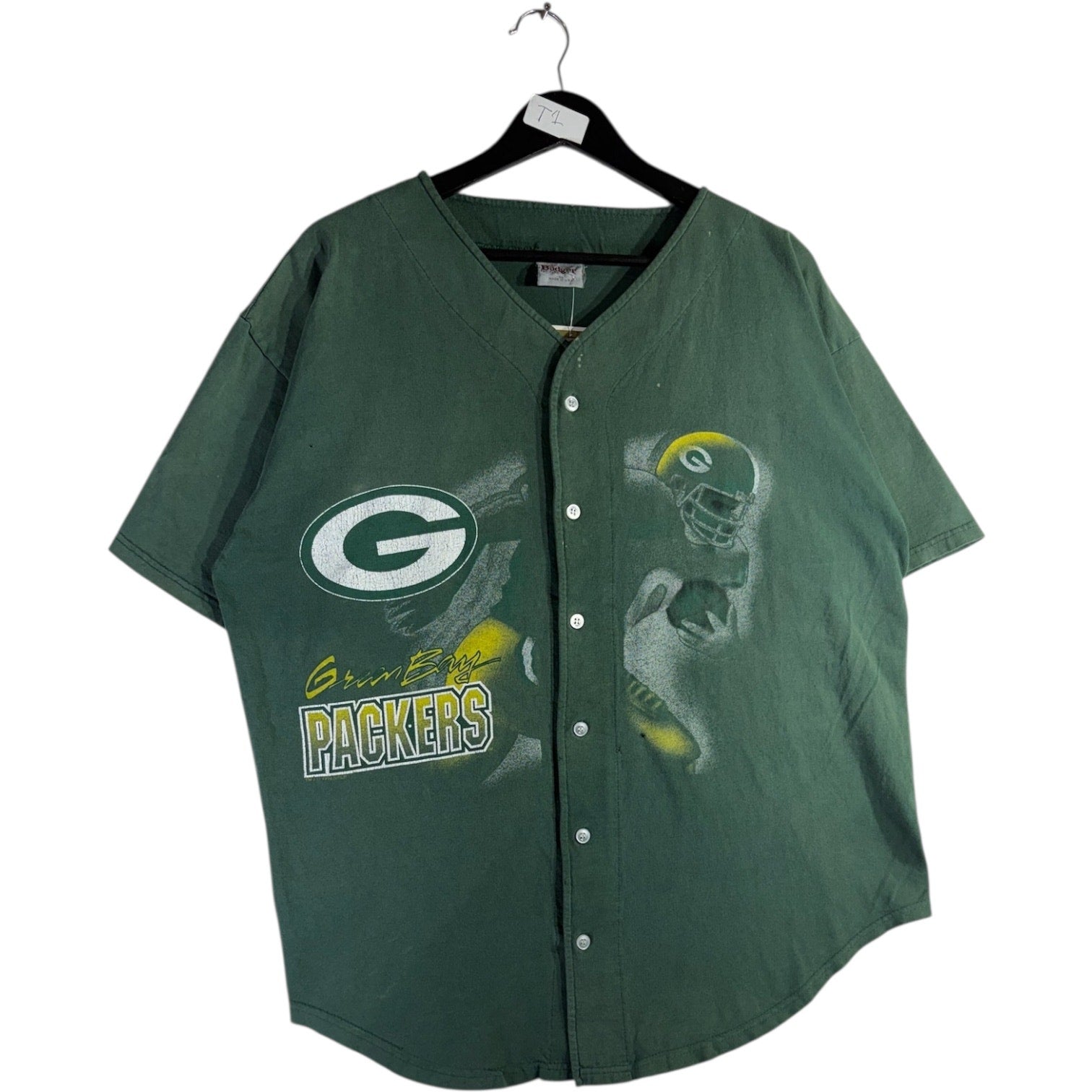 Vintage Green Bay Packers NFL Button-Up Jersey