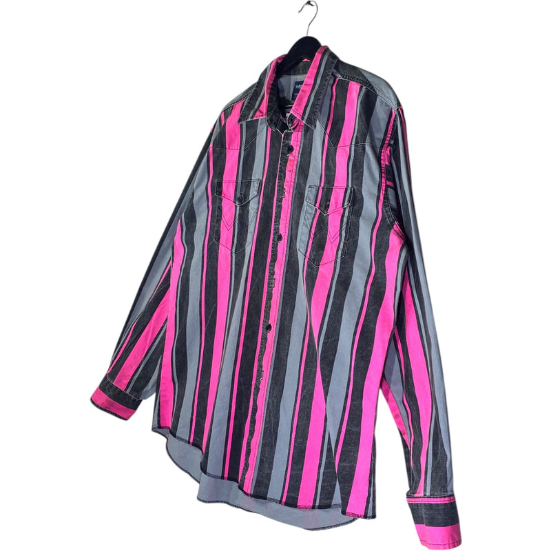 Vintage Wrangler Long Sleeve Striped Button Up
