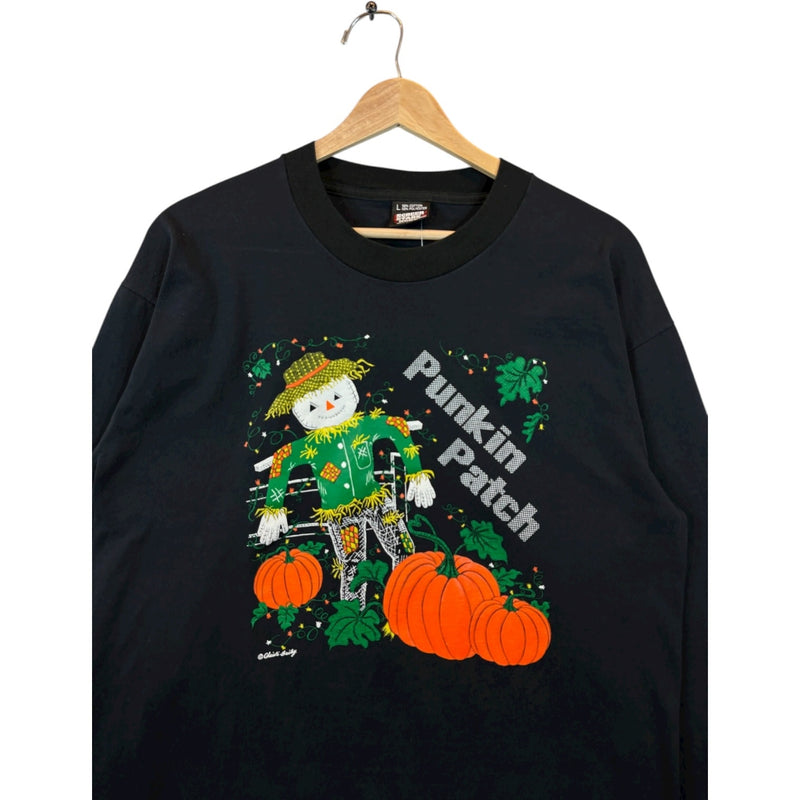 Vintage Pumpkin Patch Scarecrow Crewneck