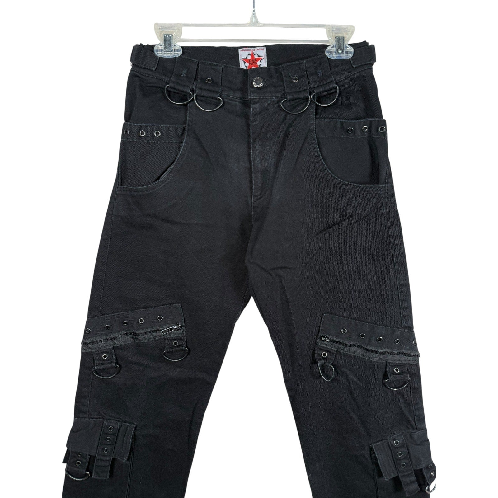 Vintage Black Pistol Goth Cargo Pants 32