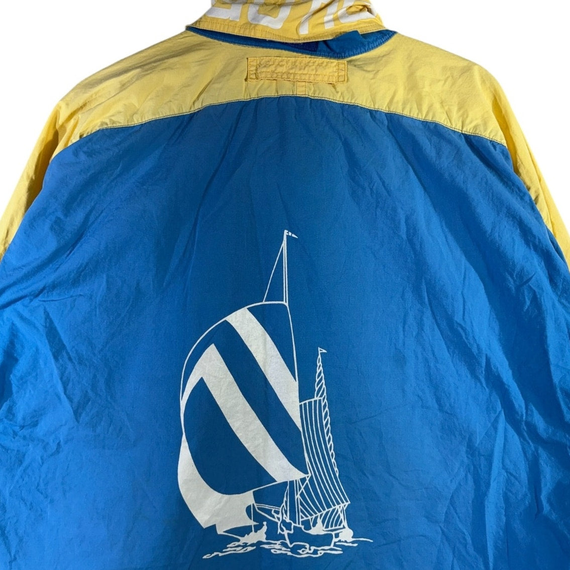 Vintage Nautical Sailing Graphic Full Zip Windbreaker