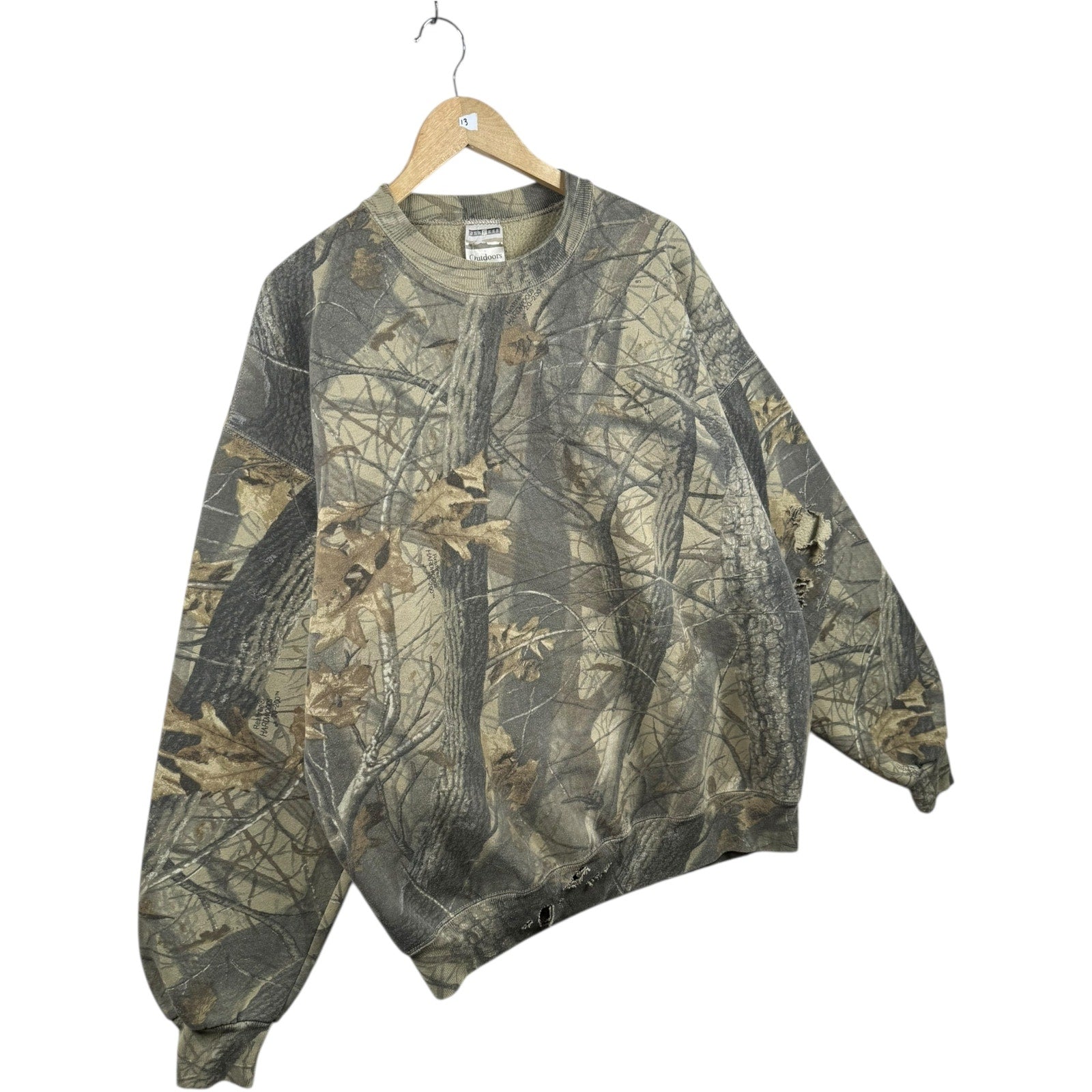 Vintage Realtree Camo Distress Crewneck