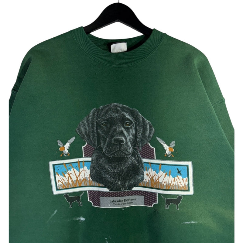 Vintage Labrador Retriever Dog Graphic Crewneck