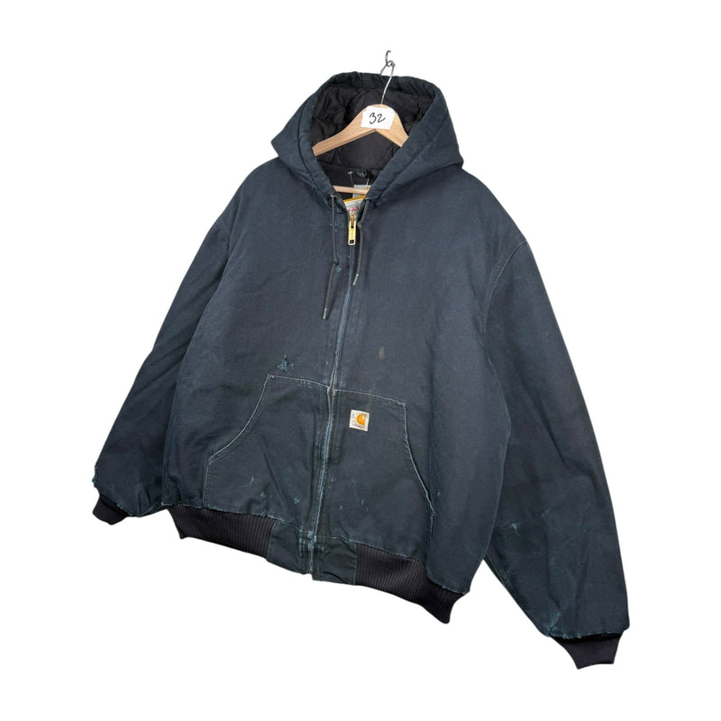 Vintage Carhartt Distressed Full Zip Hoodie