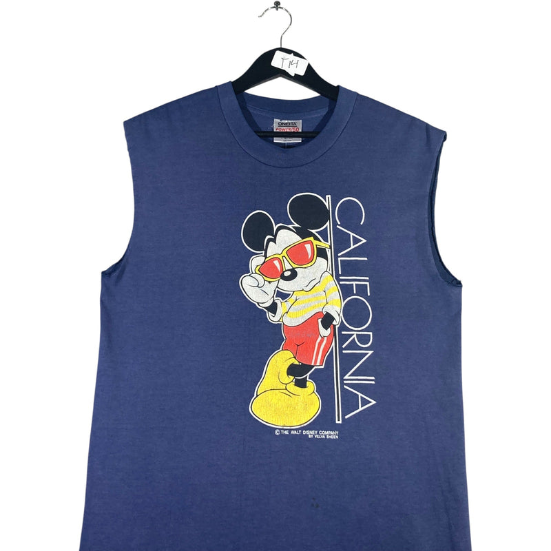 Vintage Mickey Mouse Muscle Sleeves Tank Top