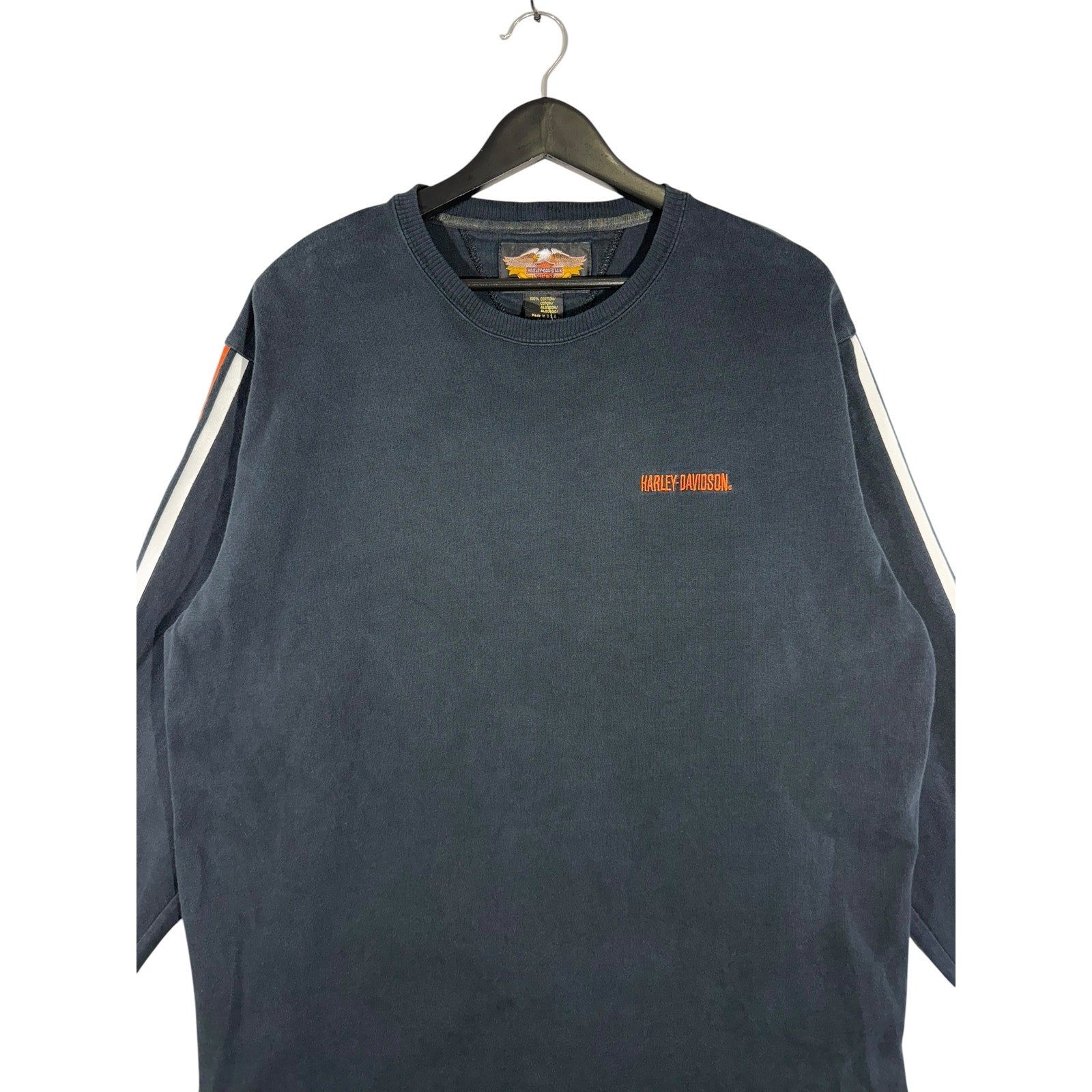 Vintage Harley Davidson Motorcycle Biker Long Sleeve Sweatshirt