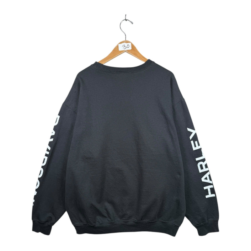 Vintage Harley Davidson Minimalist Stripe Logo Crewneck