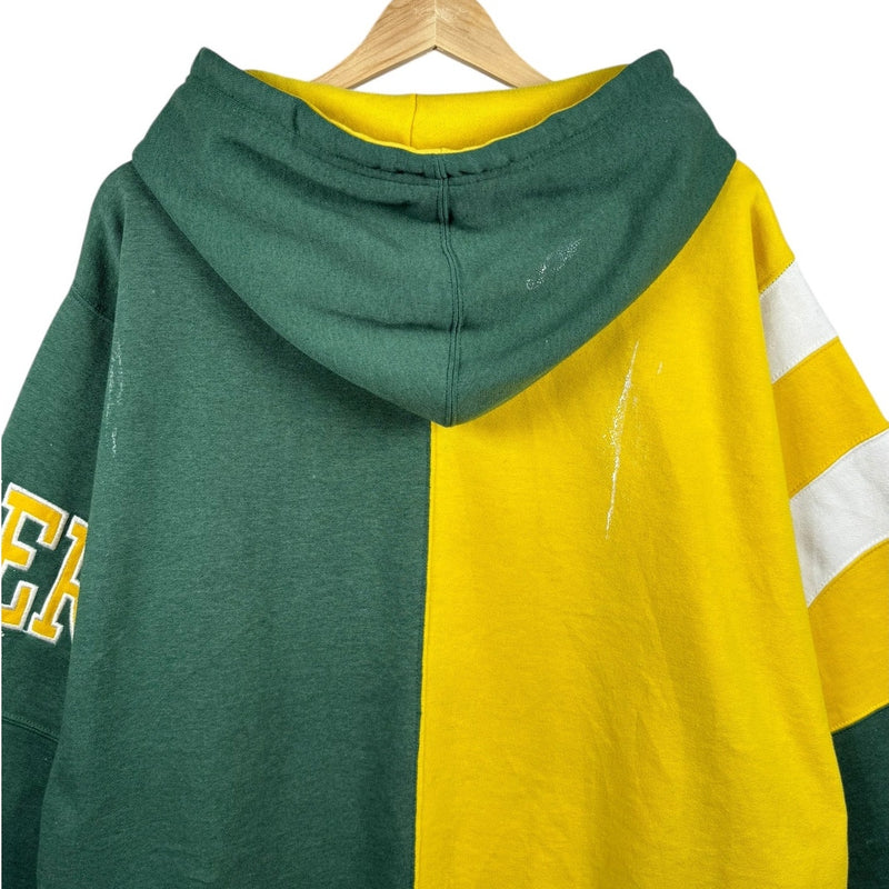 Vintage Starter Green Bay Packers Colorblock NFL Hoodie