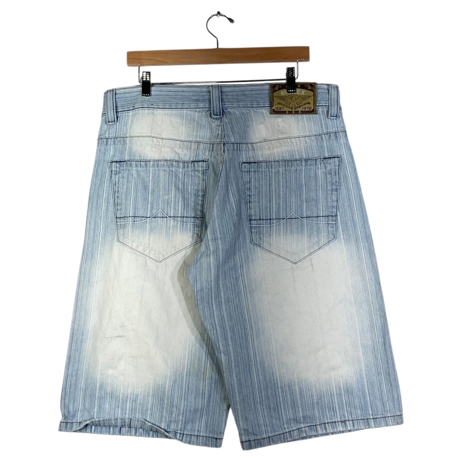 Vintage Avirex Faded Denim Shorts 36