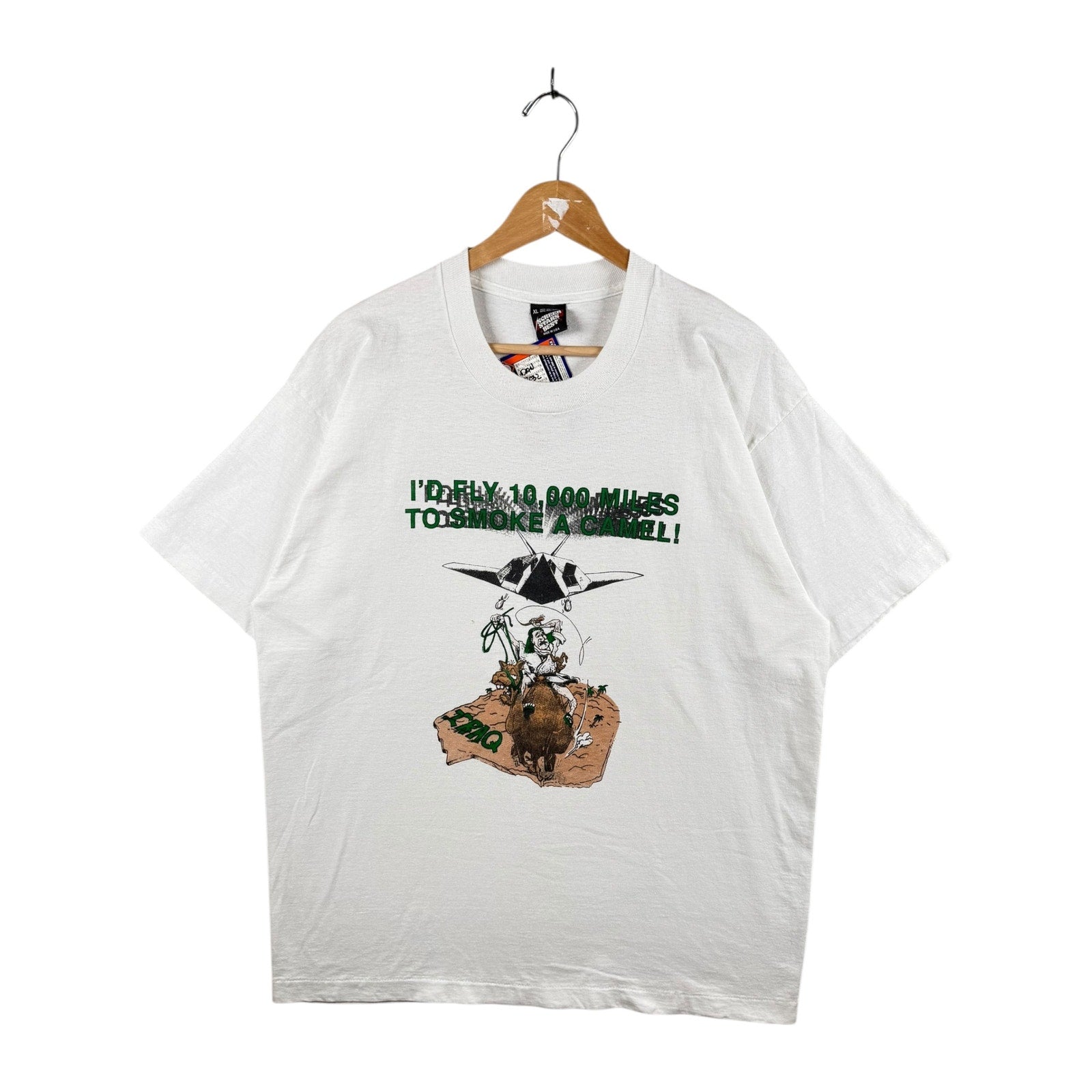 Vintage Camel Cigarettes Parody I’d Fly 10,000 Miles to Smoke a Camel T-Shirt