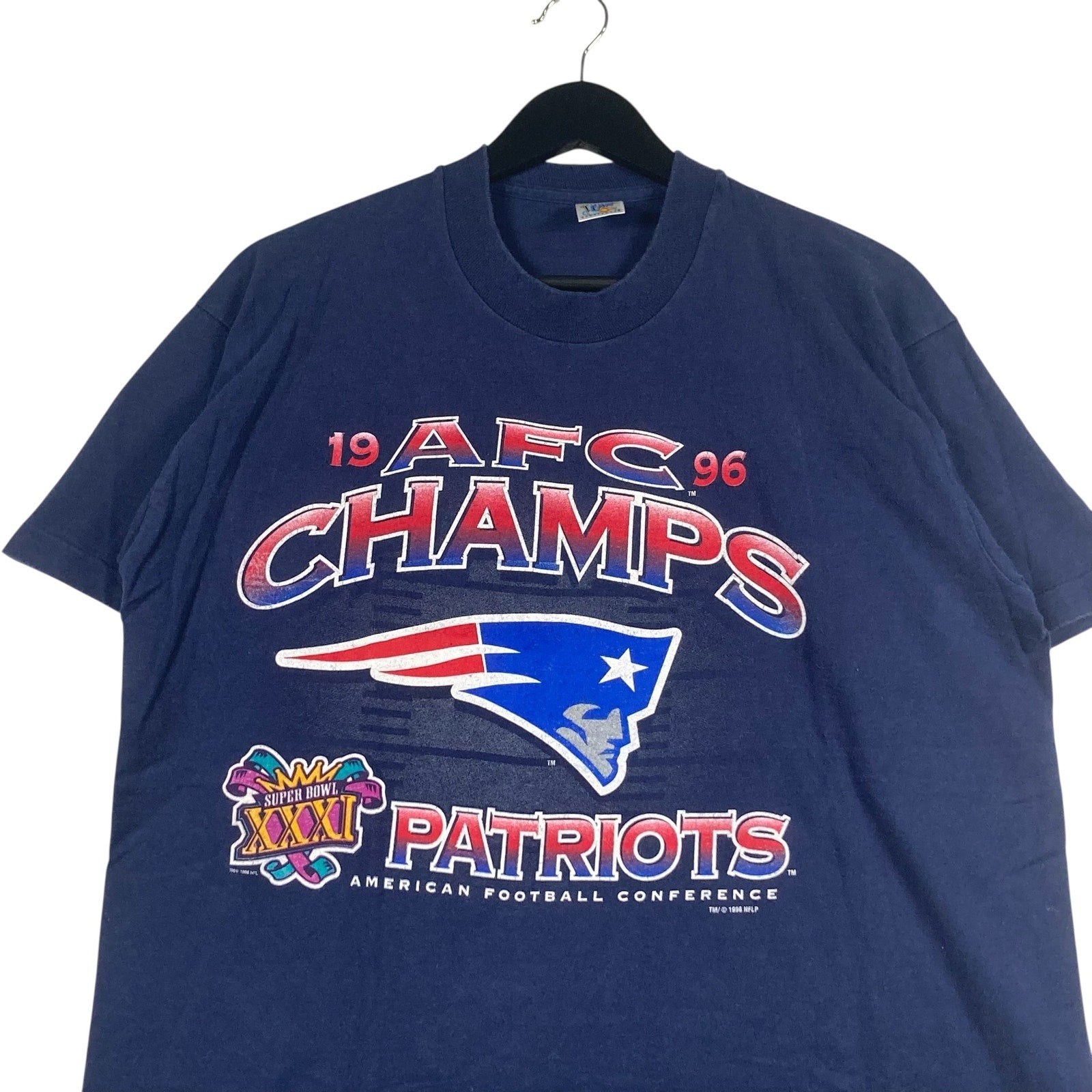 Vintage New England Patriots AFC Champs NFL Tee 1996