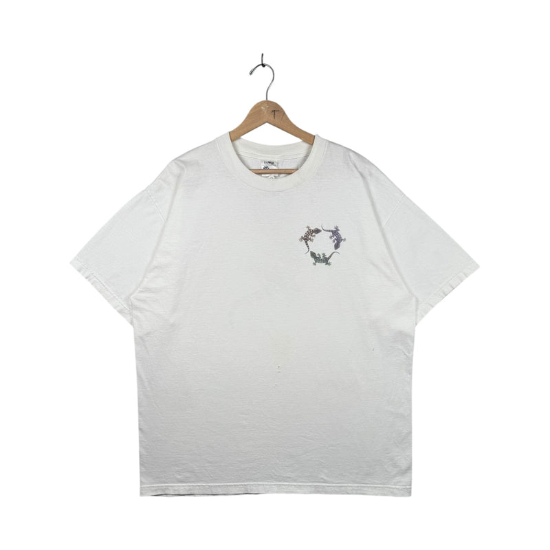 Vintage Human-i-tees Gecko Print T-Shirt