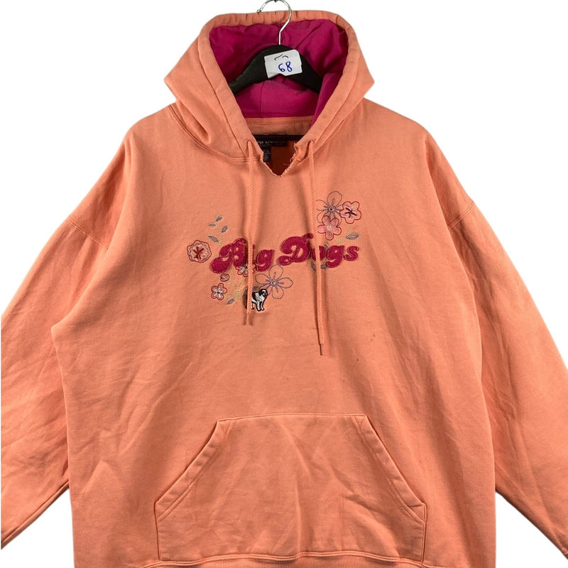 Vintage Big Dogs Floral Embroidered Hoodie