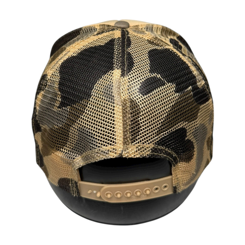 Vintage Nissin NAPA Filters Camo Mesh Snapback Hat OSFA