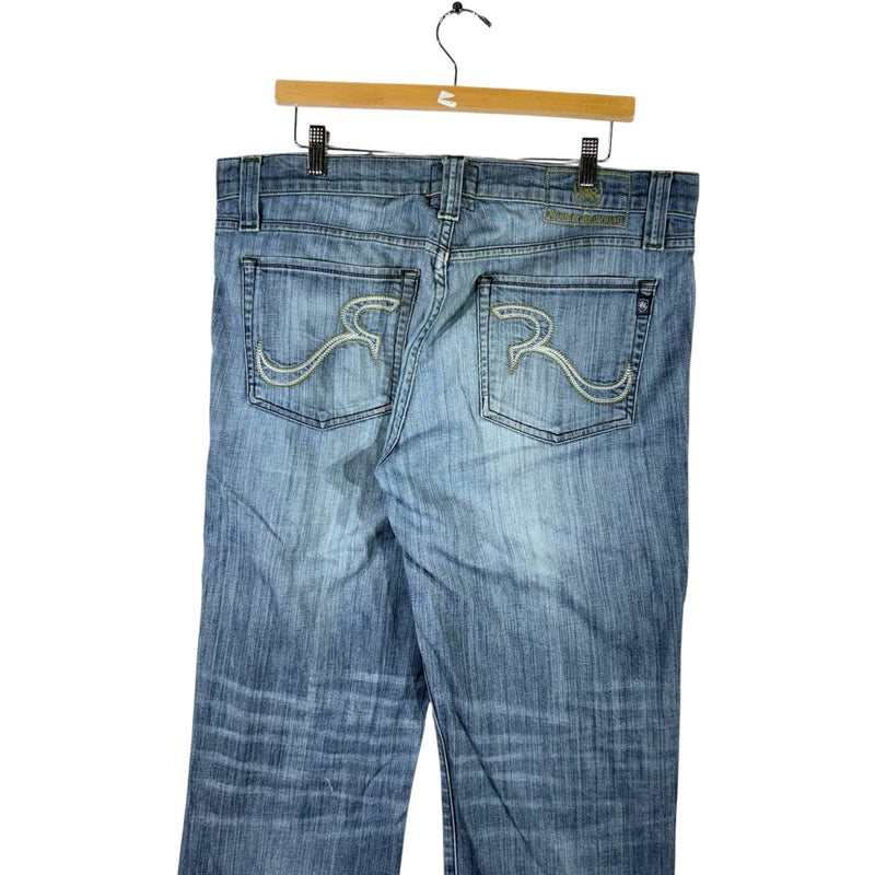 Vintage Rock & Republic Straight Leg Denim Jeans 38 x 32