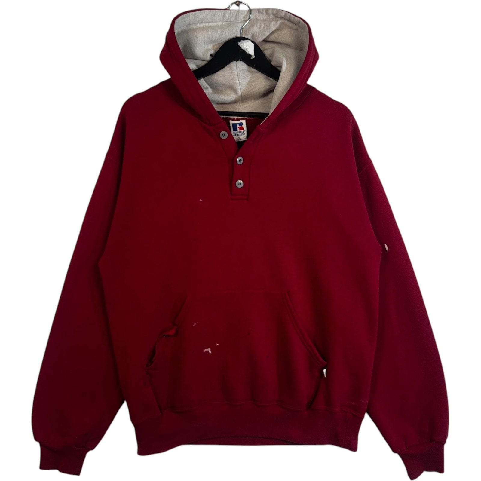 Vintage Russell Button Up Hoodie