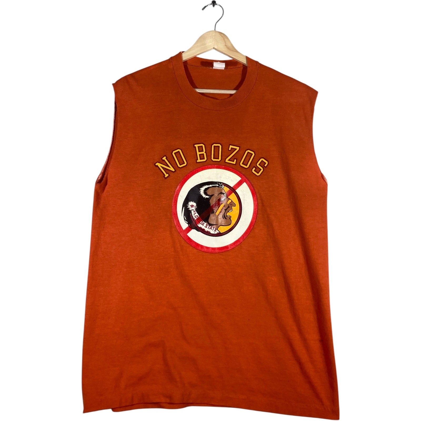 Vintage No Bozos Muscle Sleeves Tank Top