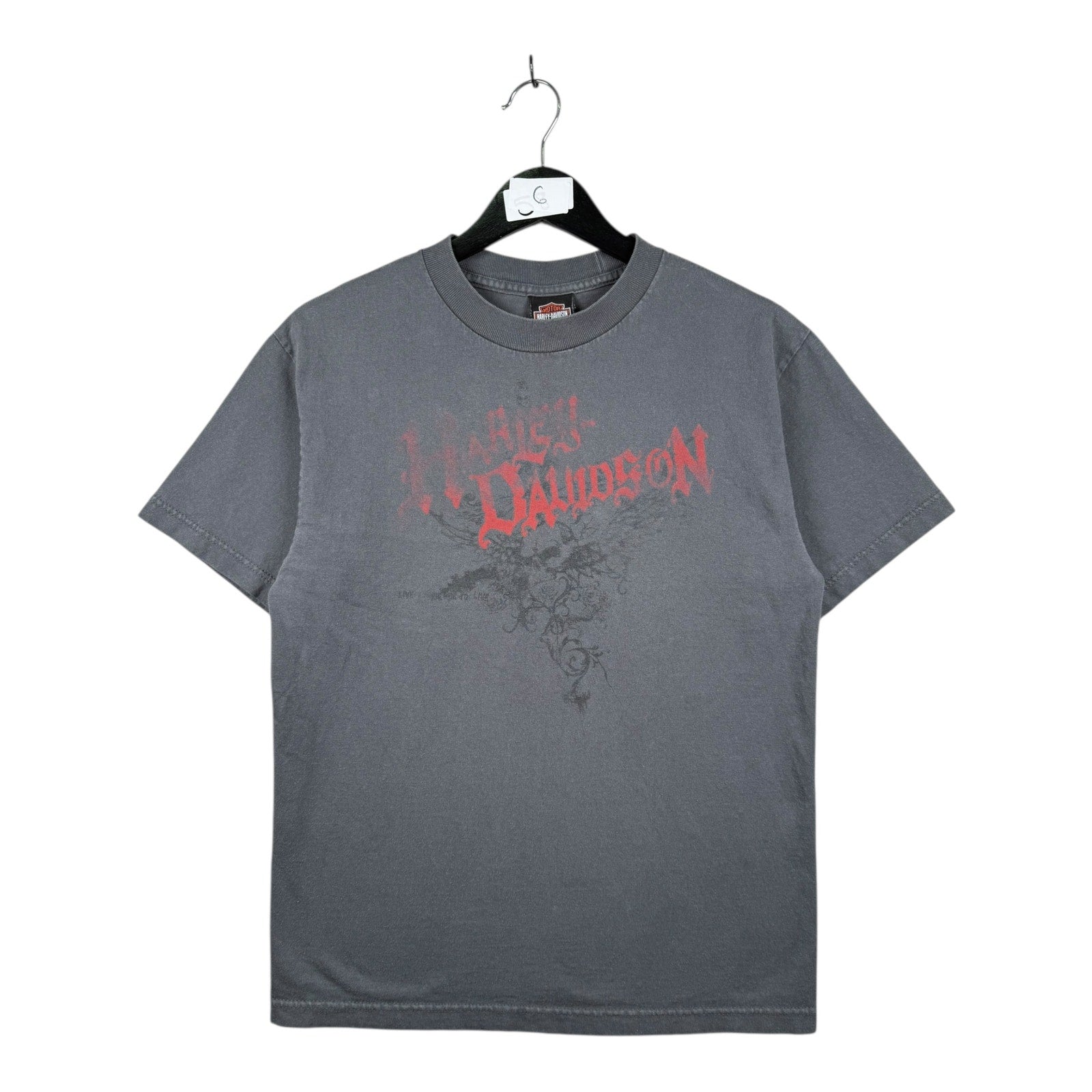 Vintage Harley Davidson Flames Graphic T-Shirt