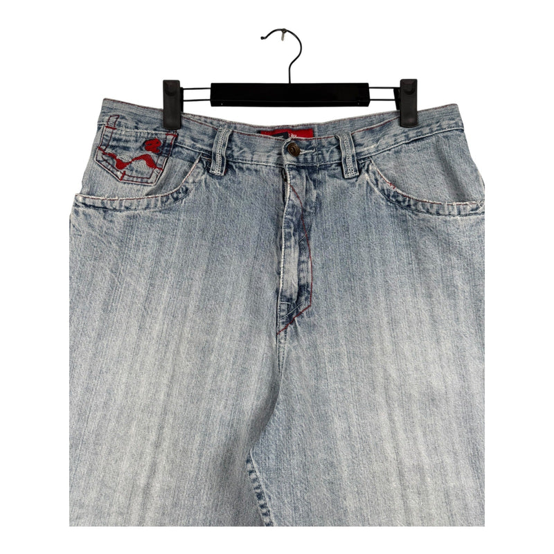 Vintage Rocawear Raw Hem Denim Shorts 34