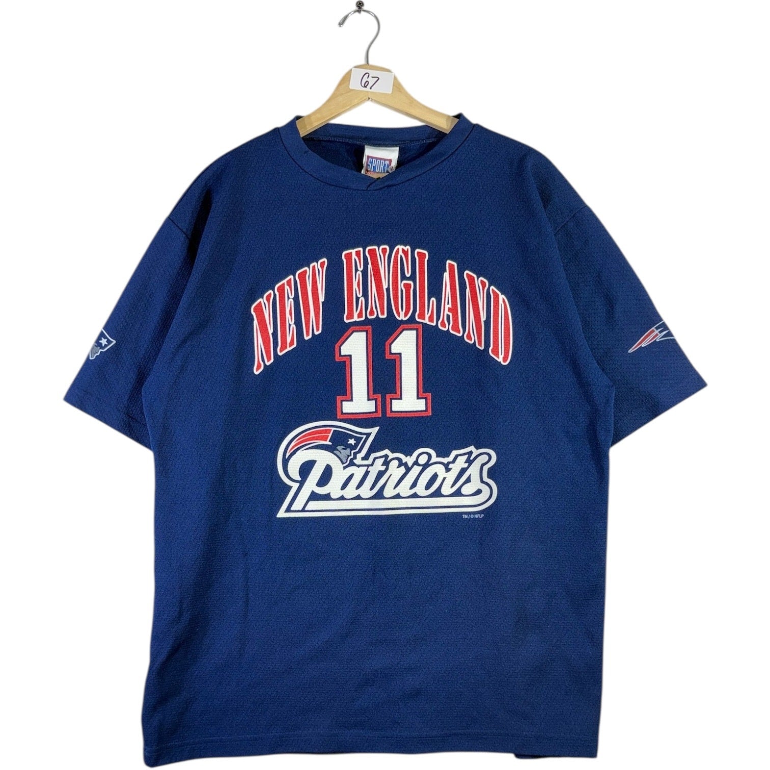 Vintage New England Patriots Bledsoe #11 NFL T-Shirt