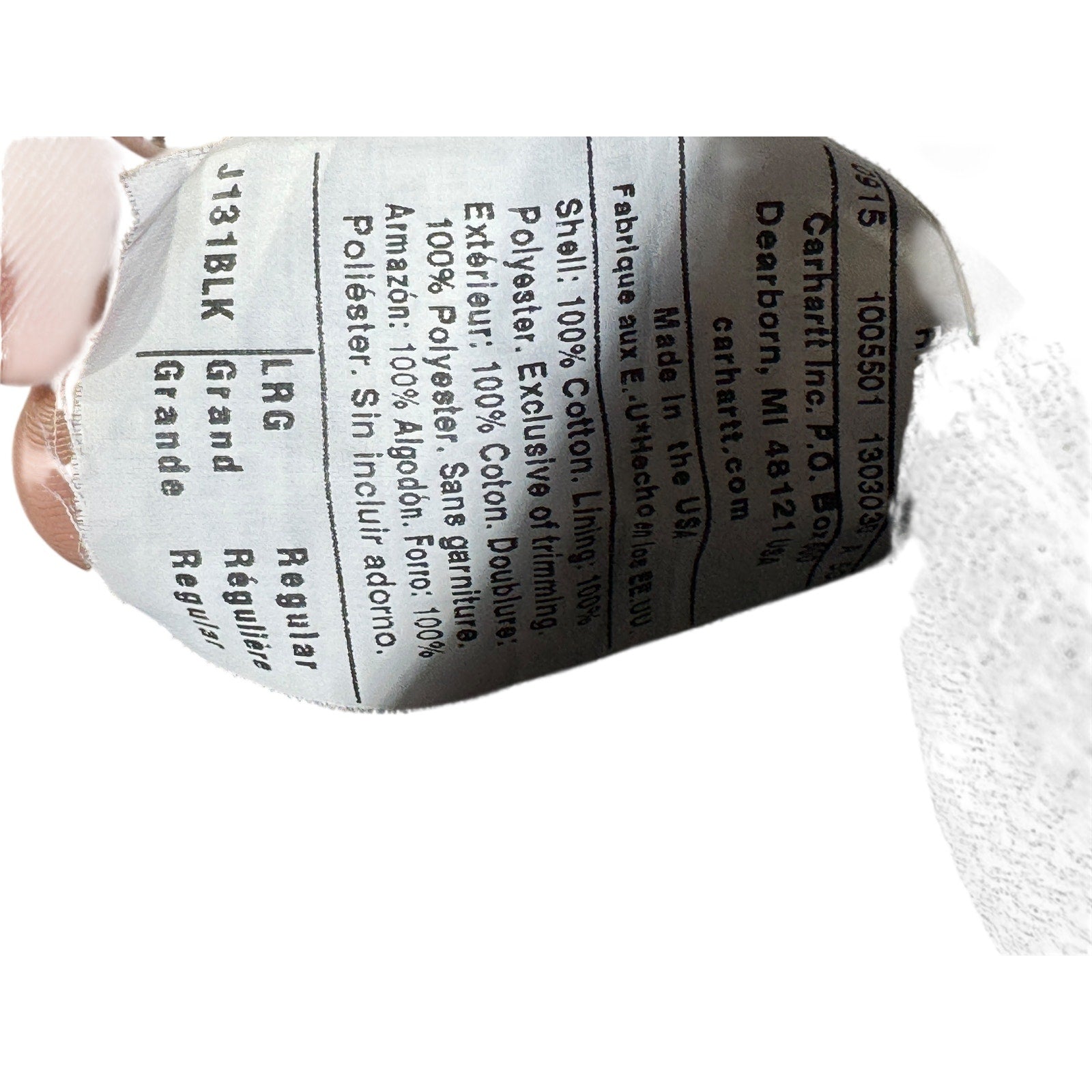 Vintage Carhartt Canvas Hooded Full Zip Workwear Jacket