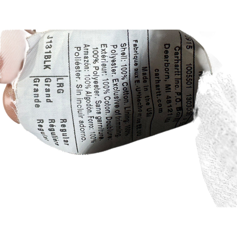 Vintage Carhartt Canvas Hooded Full Zip Workwear Jacket