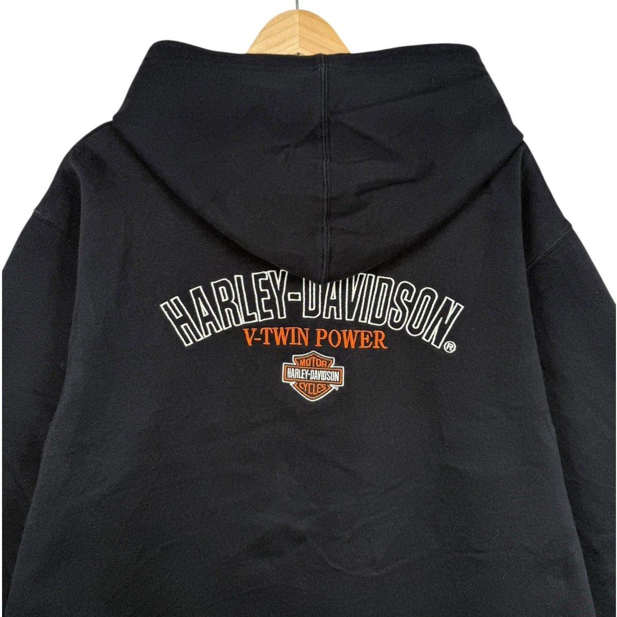Vintage Harley Davidson V-Twin Power Graphic Hoodie