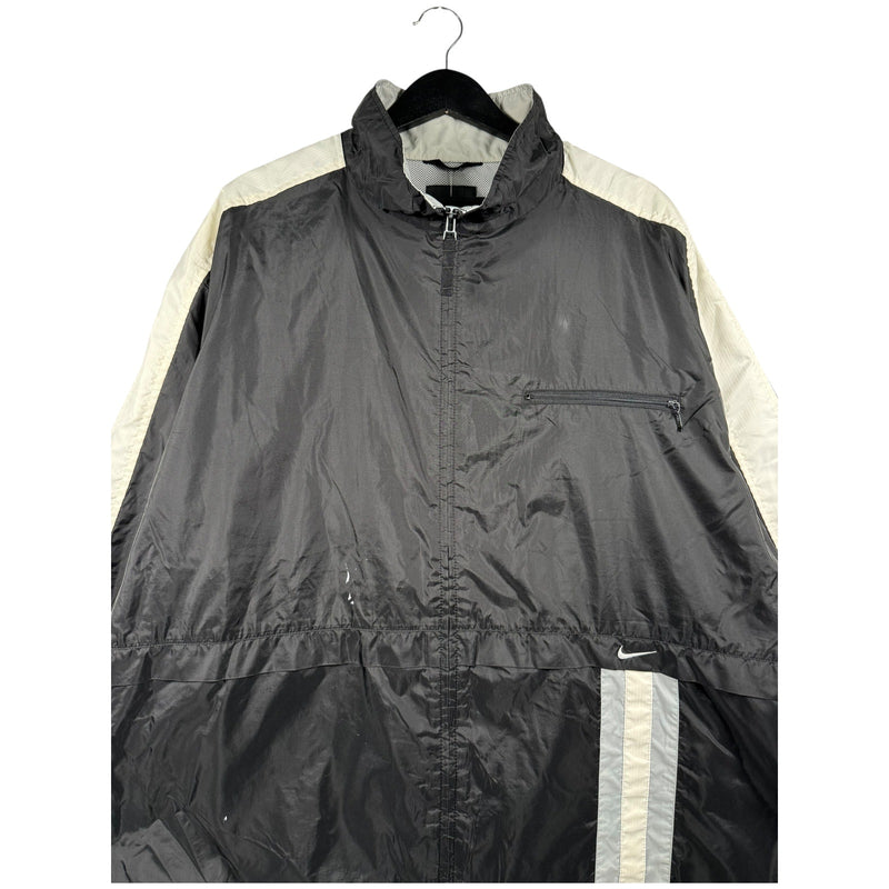 Vintage Nike Stripe Logo Colorblock Full-Zip Track Jacket