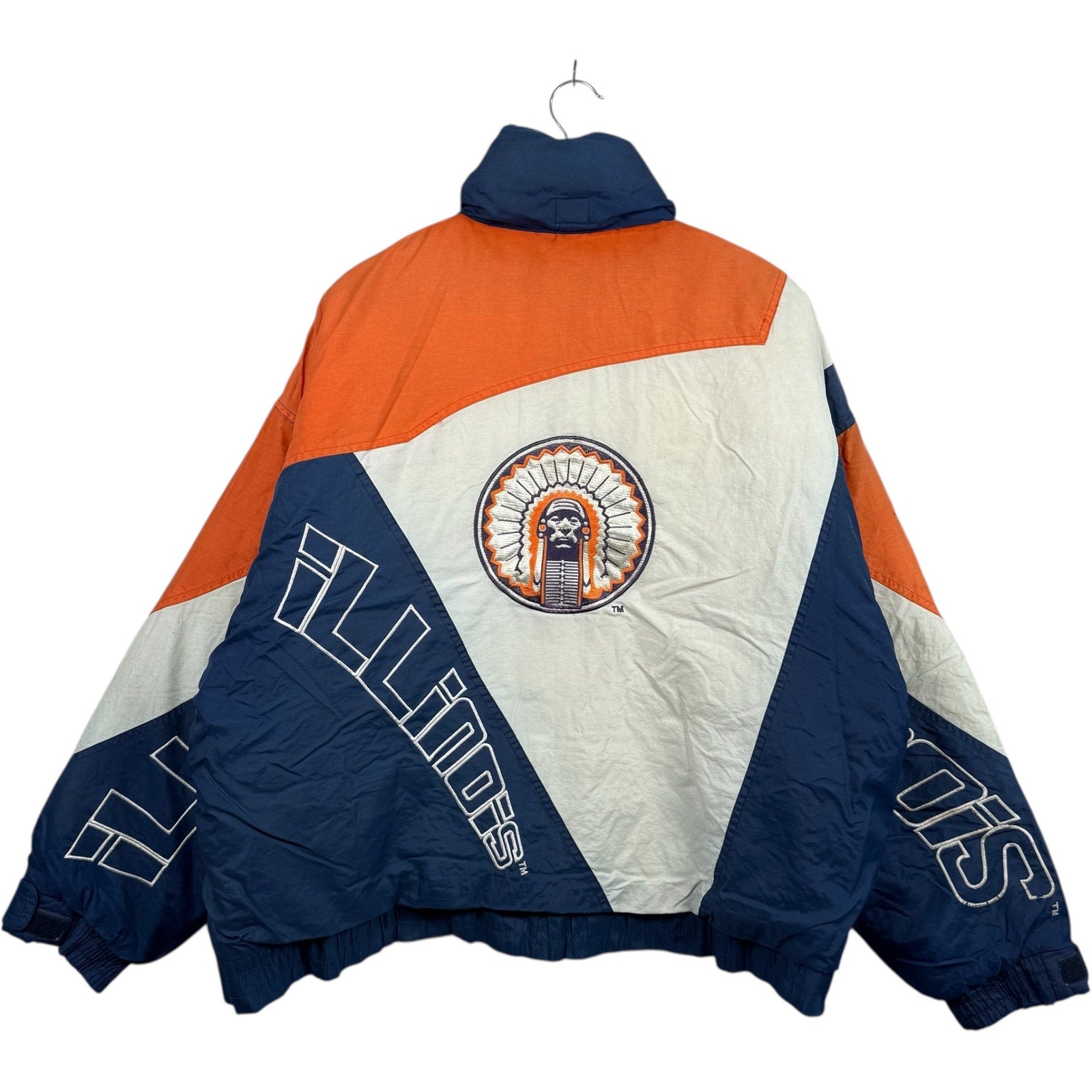 Vintage University Of Illinois Spellout Full Zip Jacket