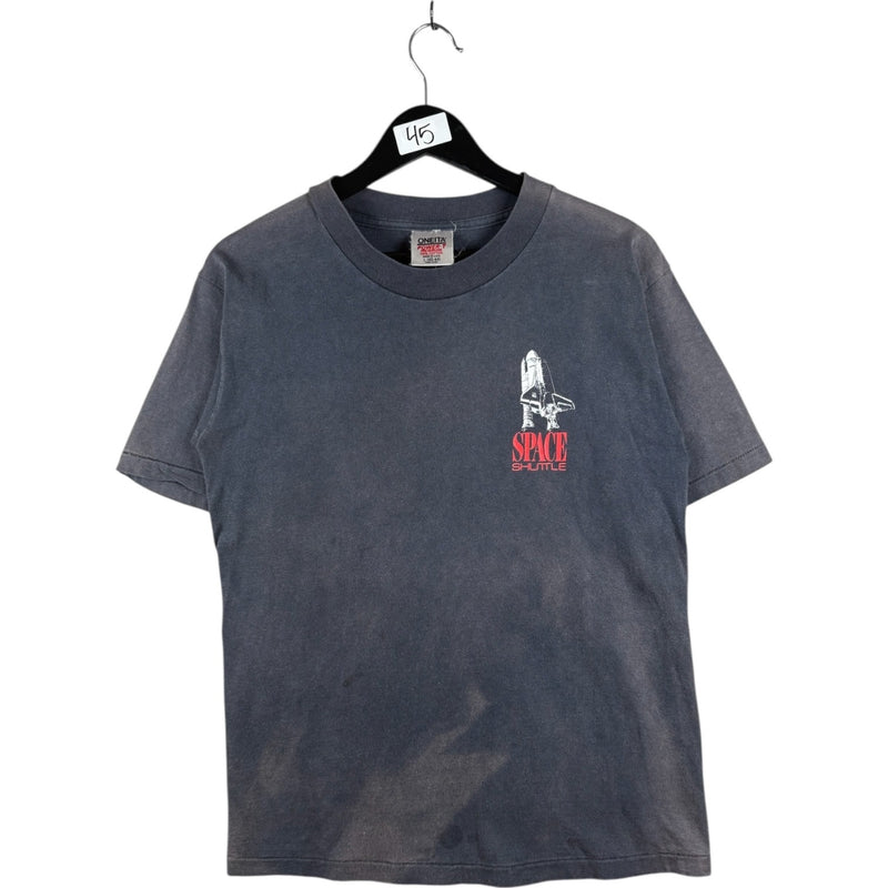 Vintage Space Shuttle Graphic Print T-Shirt
