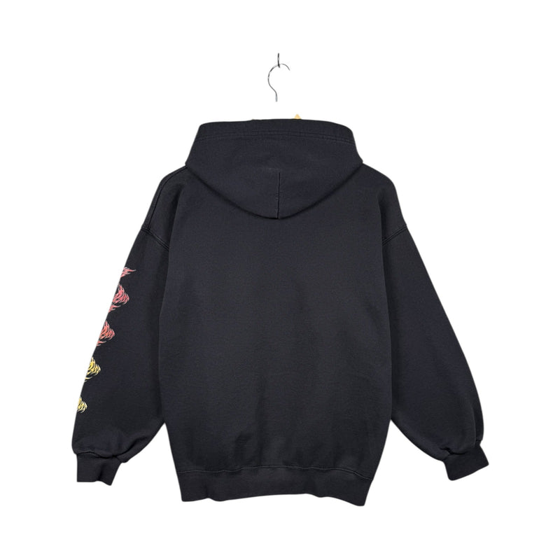 Y2K Tribal Flame Sports Car Hoodie