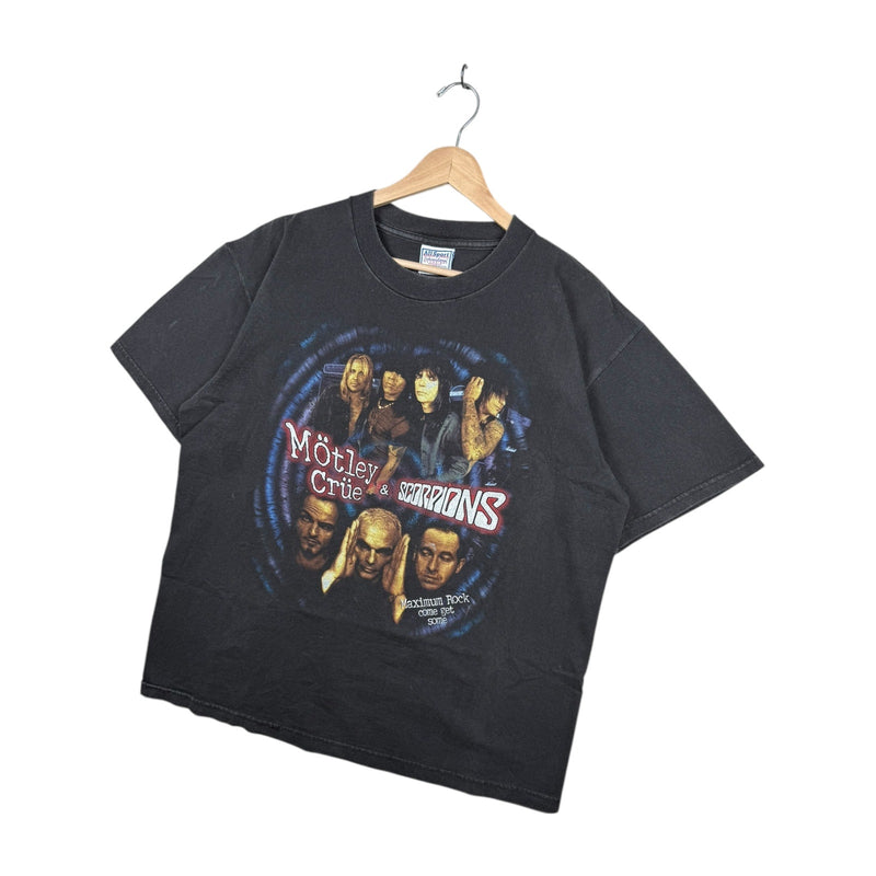 Vintage Motley Crue & Scorpions Maximum Rock Concert T-Shirt