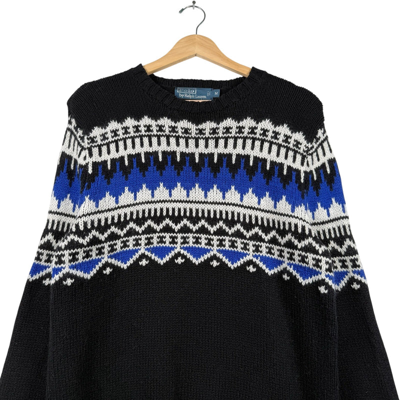 Vintage Polo Ralph Lauren Wrap Around Patterned Sweater