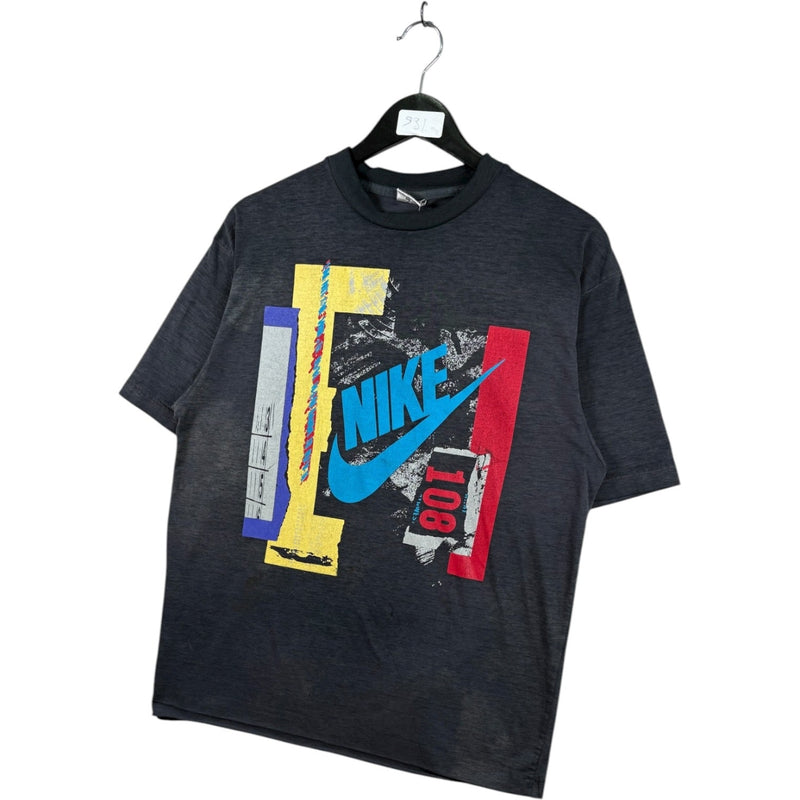 Vintage Nike Color Block Abstract Graphic 90s T-Shirt