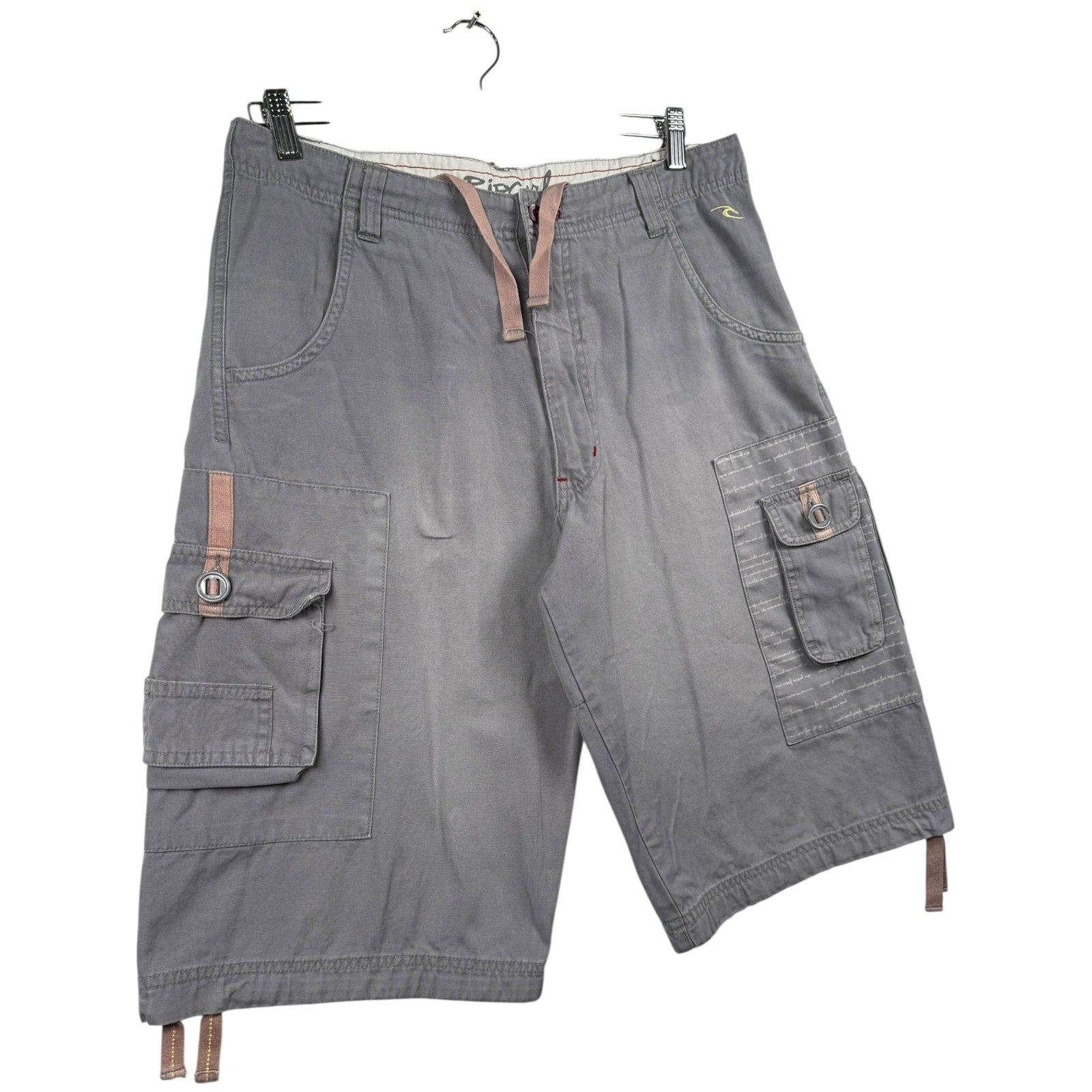 Vintage Ripcurl Logo Embroidered Cargo Shorts 35