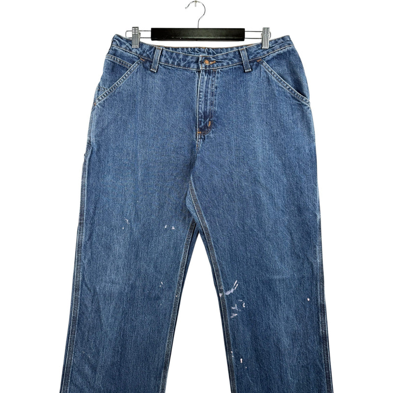 Vintage Carhartt Carpenter Straight Leg Denim Jeans 14x34