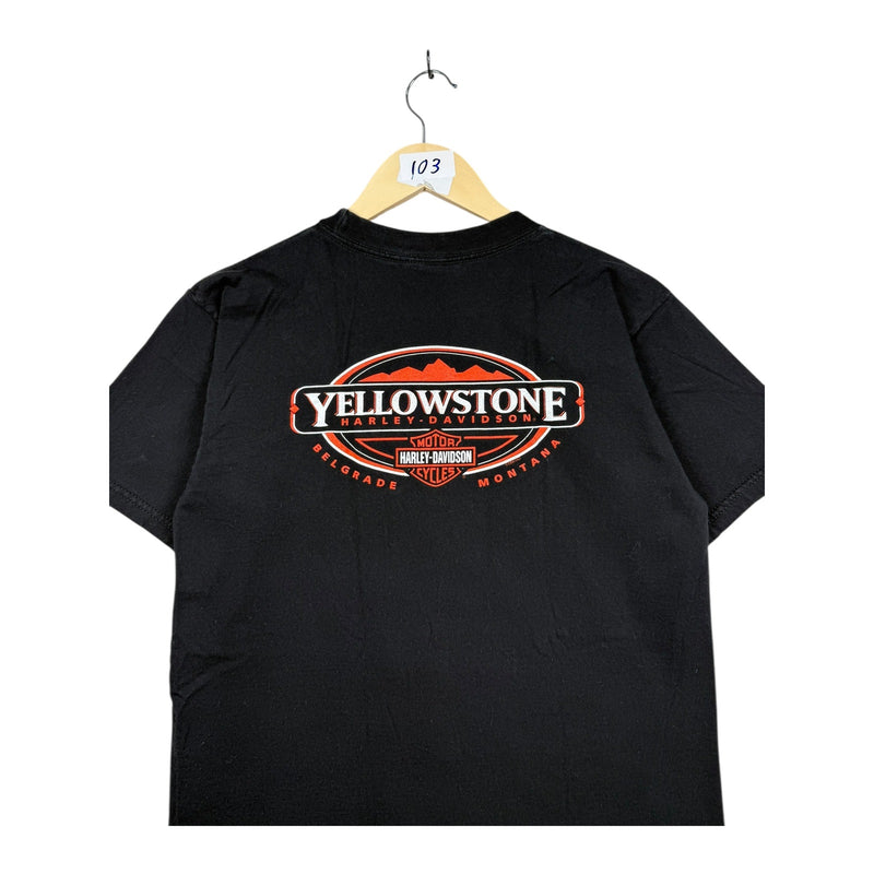 Vintage Harley Davidson Yellowstone Montana T-Shirt
