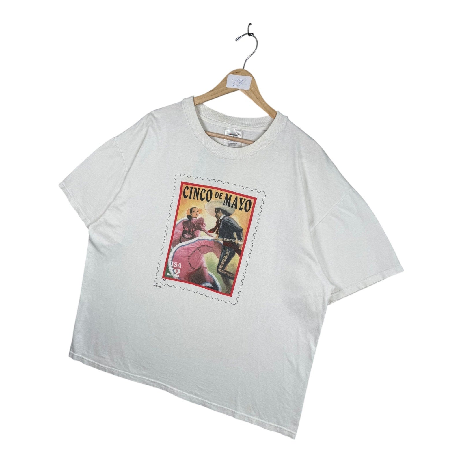 Vintage Cinco de Mayo USA Stamp T-Shirt