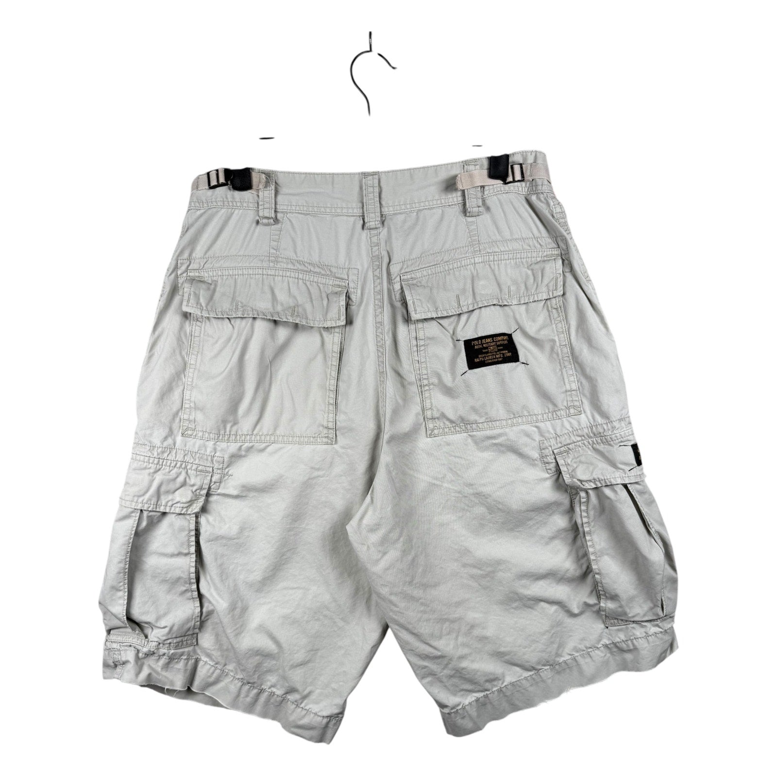 Vintage Polo Jeans Utility Cargo Pockets Shorts 33