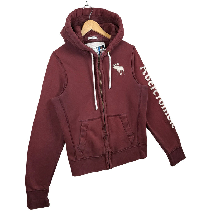 Vintage Abercrombie & Fitch Moose Full Zip Hoodie