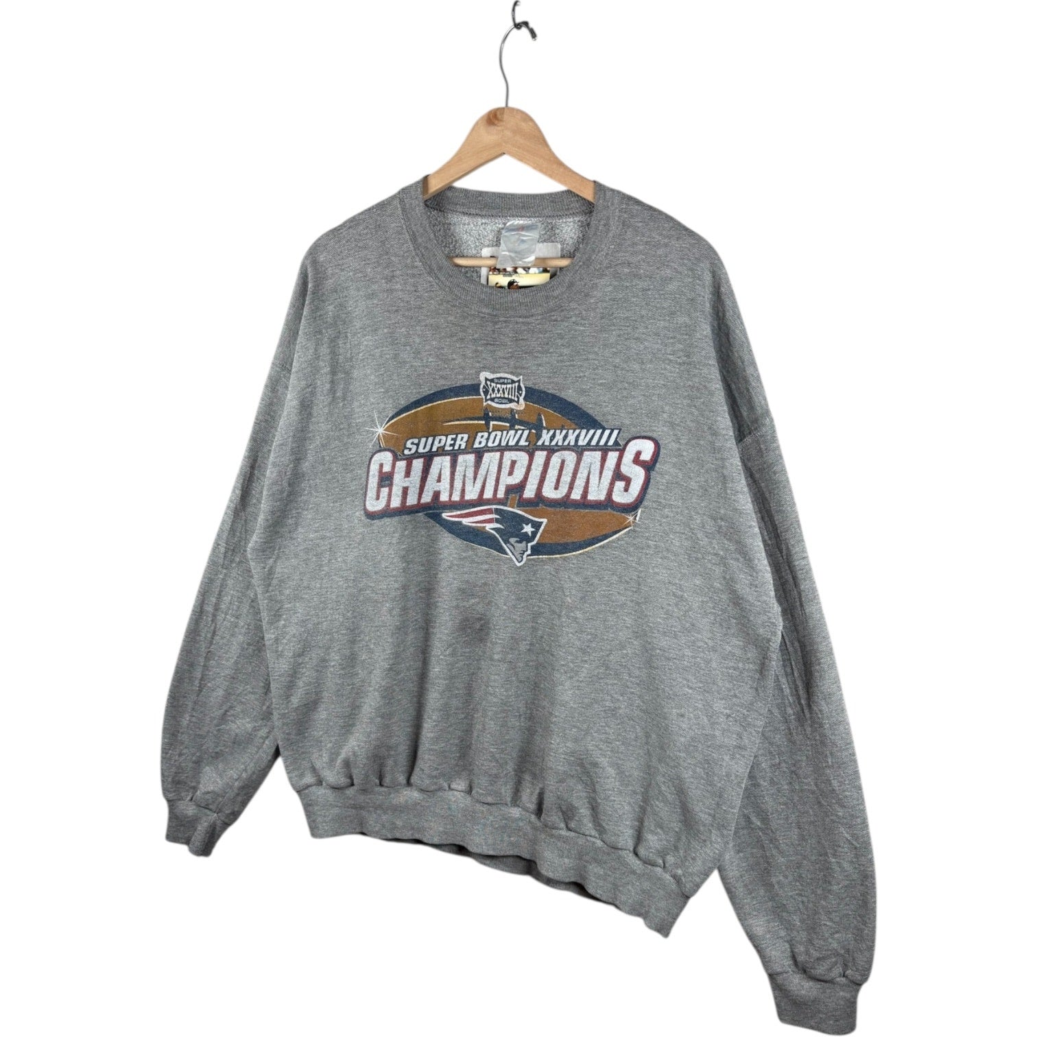 Vintage New England Patriots Super Bowl Pullover Crewneck