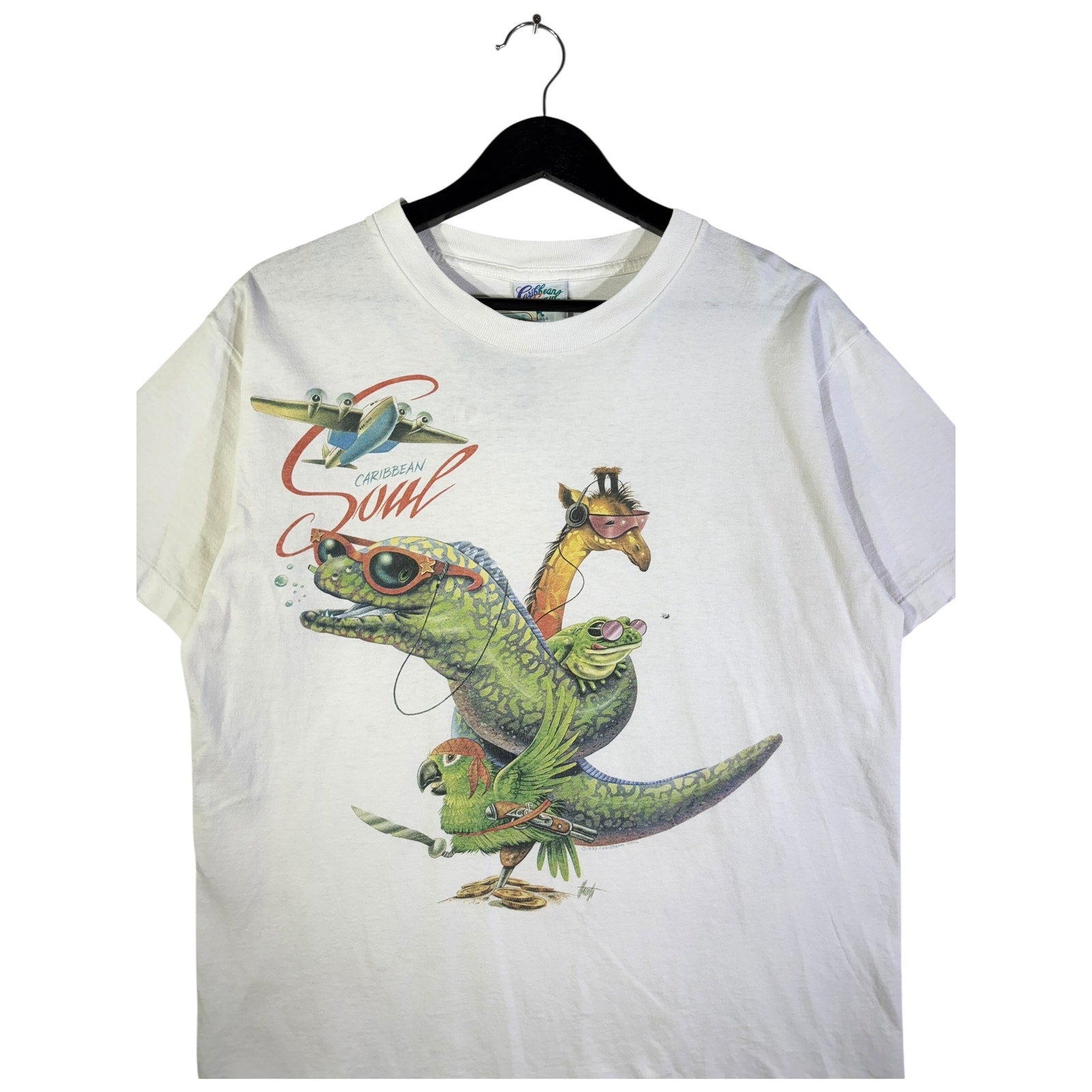 Vintage Caribbean Soul 10th Anniversary Lizard T-Shirt 90s