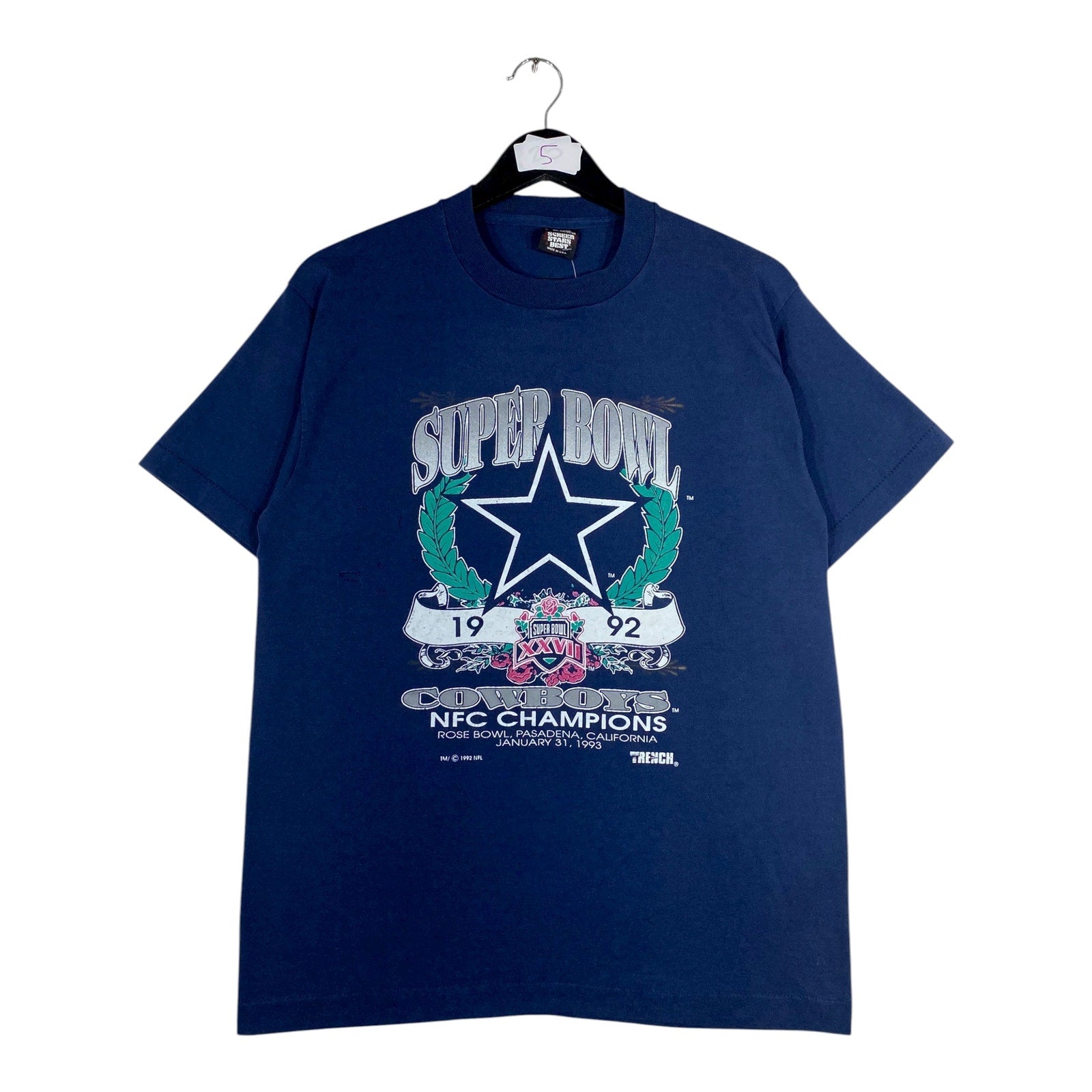 Vintage Super Bowl XXVII Cowboys NFL T-Shirt 1993