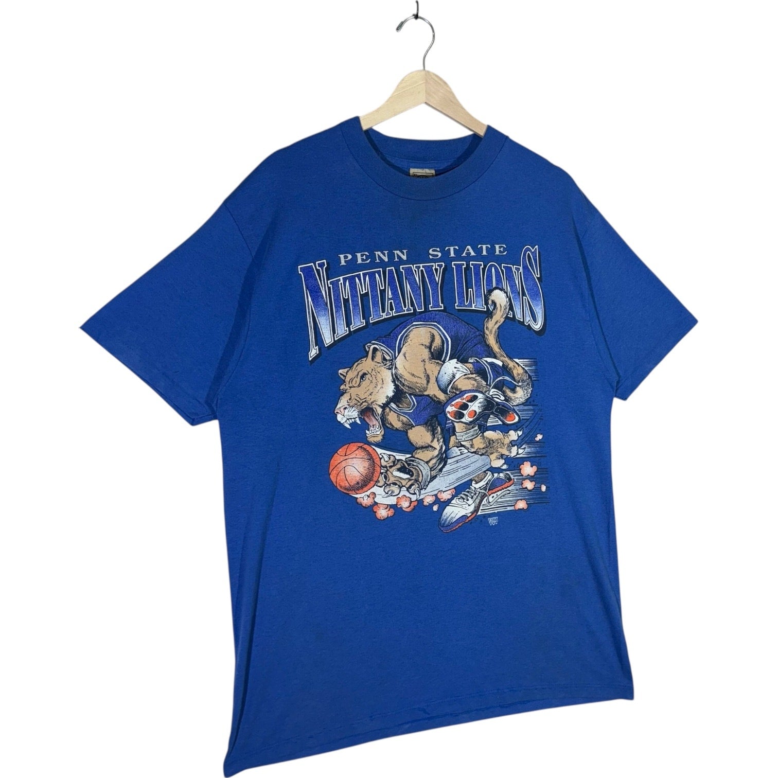 Vintage Penn State Nittany Lions Mascot Basketball Tee