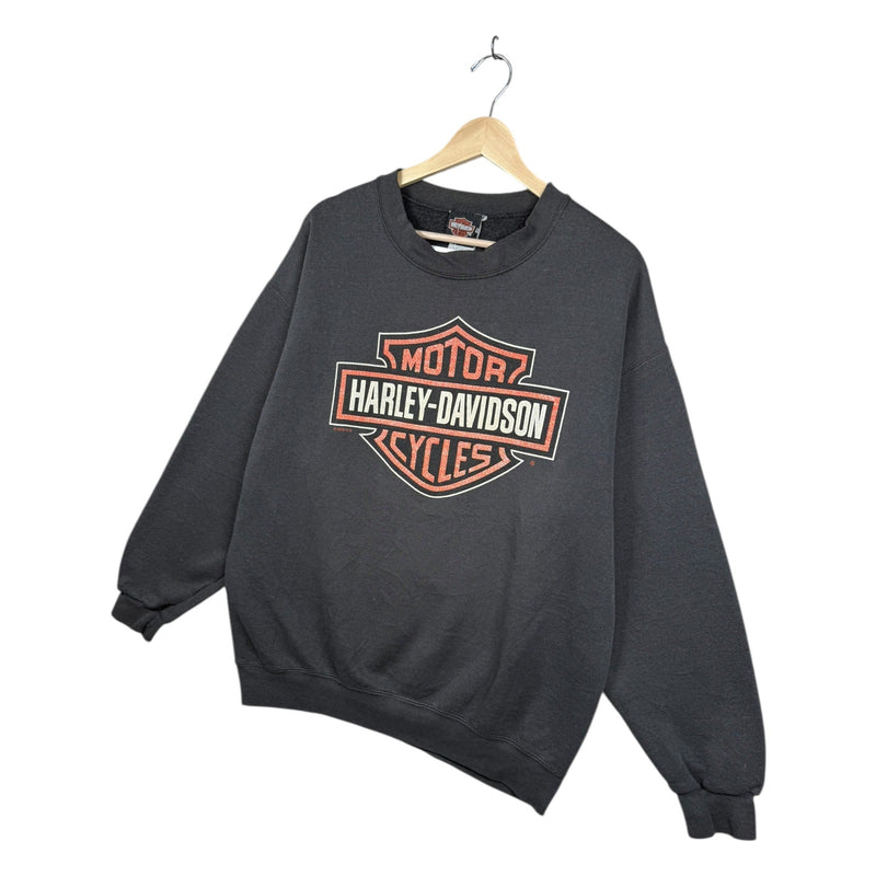 Vintage Harley Davidson Winged Wheel Graphic Crewneck