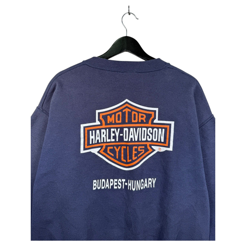 Vintage Harley Davidson Motorcycles Power Station Sweatshirt Crewneck