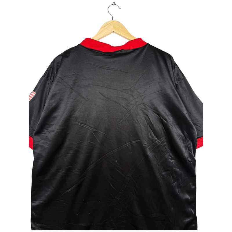 Vintage USA Spellout Short 1/4 Button Sleeve Polo