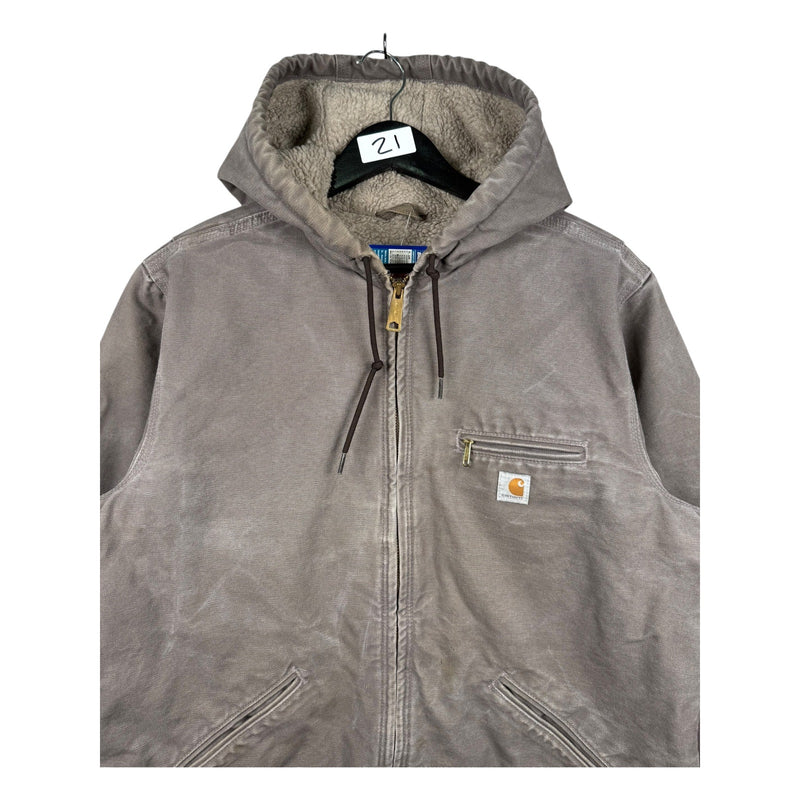 Vintage Carhartt Sherpa-Lined Full Zip Hoodie